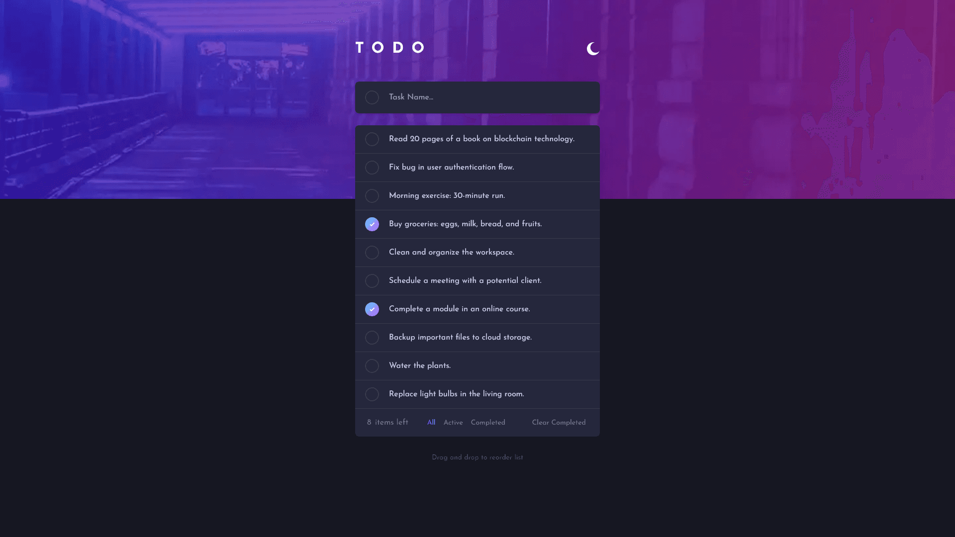 Simple Todo App Interface